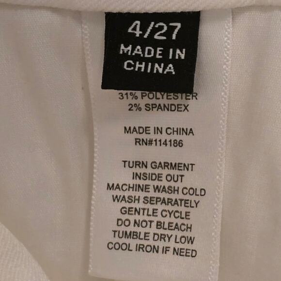 Frye Victoria Denim Jeans in Winter White – EUC Size 4 / 27 - Picture 6 of 7